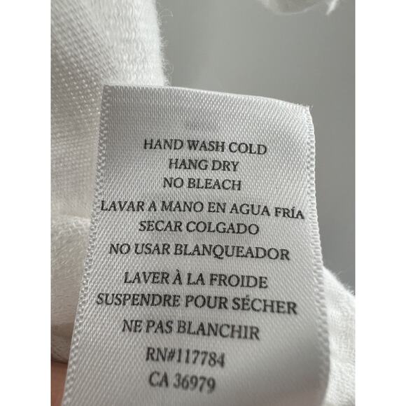 Rails Women's Short Sleeve Thea Powder Neck Blouse Cropped White Size Small - Picture 5 of 8